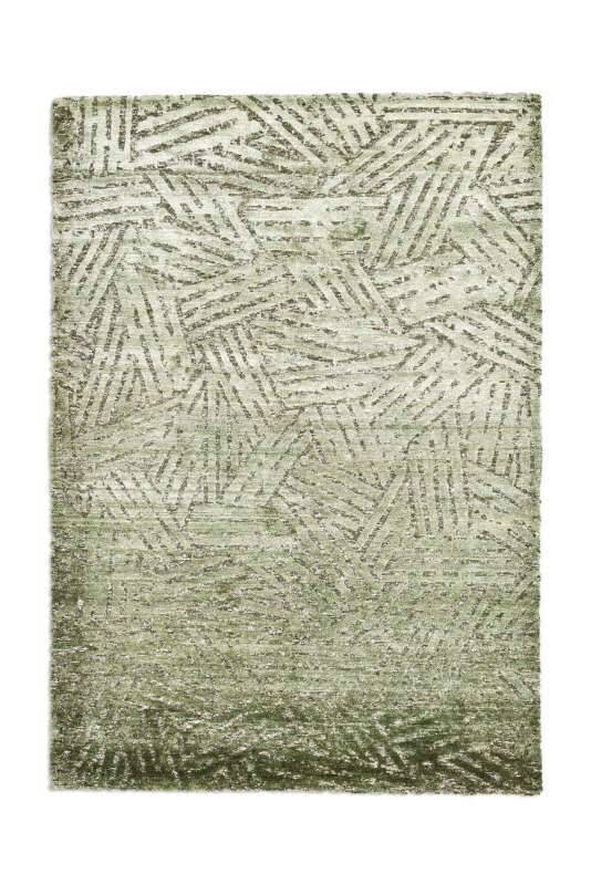 Moderner Teppich 160x230cm Phoenix Handgeknüpft Grün