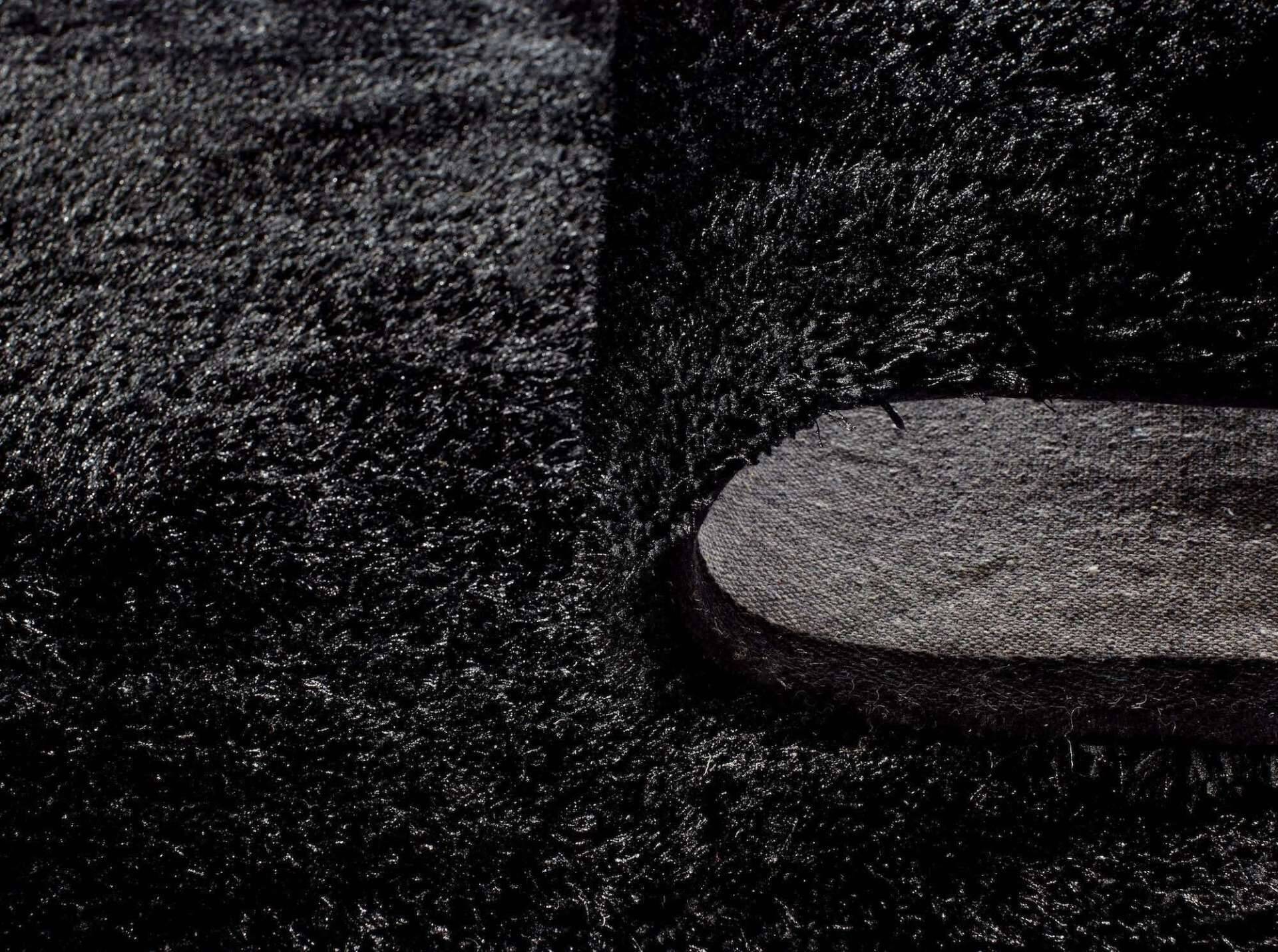 Soft uni schwarz Kuschelteppich Teppich Uni – Bild 6