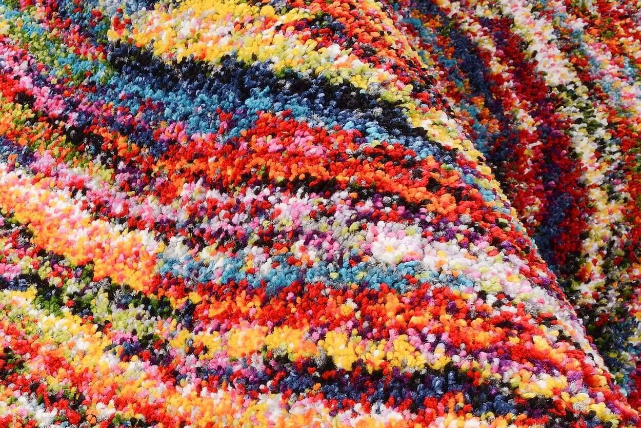 Teppich Sixteen Round Teppich Hochflor Multicolor – Bild 3