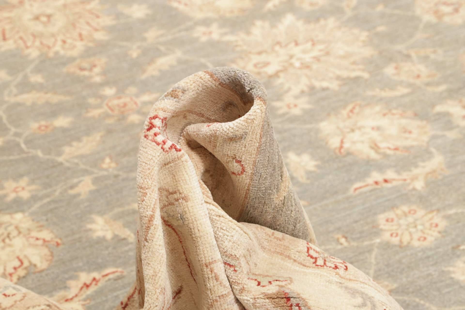 Teppich Ziegler 307 x 420 cm Orientteppich beige Handgeknüpft Schurwolle – Bild 8