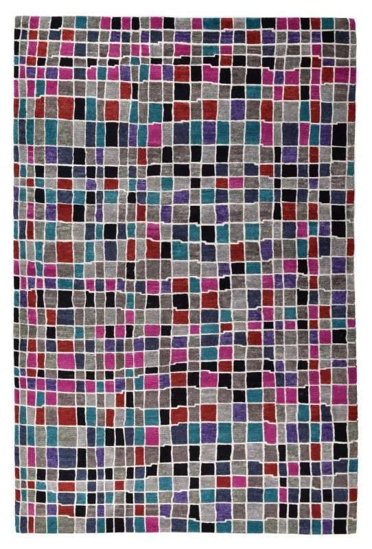 Sangri Nepal Teppich Design R1570 grey/multi