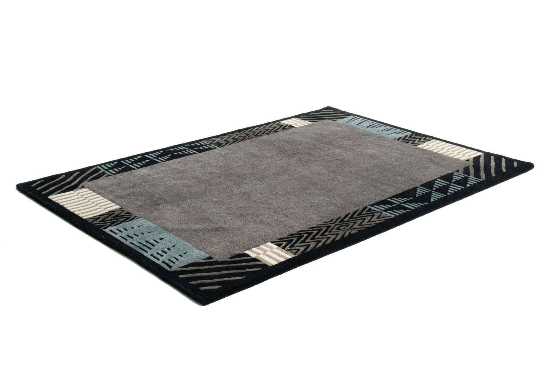 Nepal Teppich Baktapur Elegance Design Handgeknüpft 160x230 cm grau – Bild 4