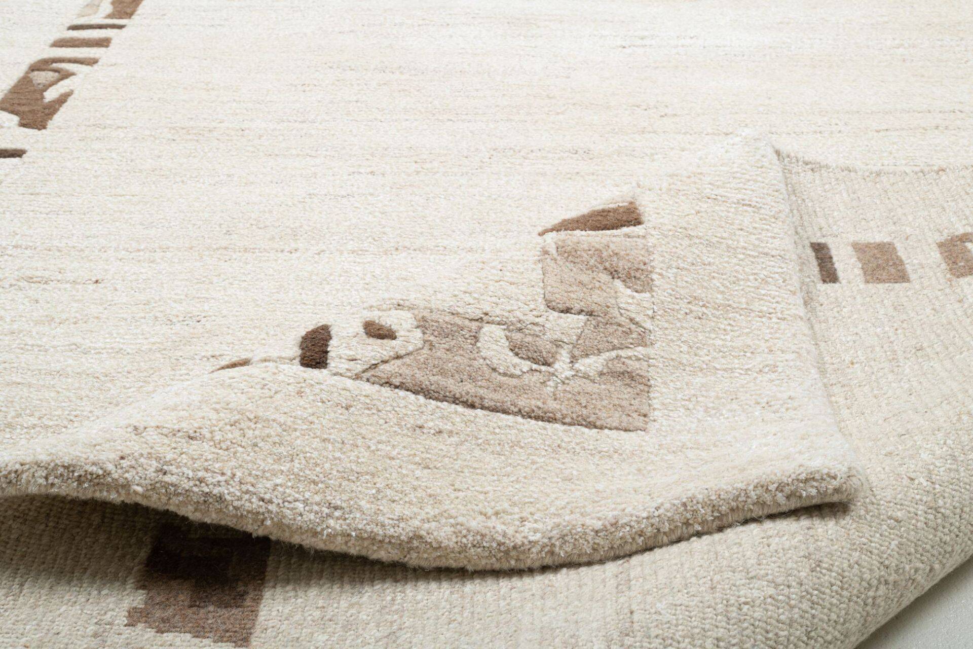 Naturteppich Cologne Silk Handgeknüpft beige 160x230cm – Bild 5