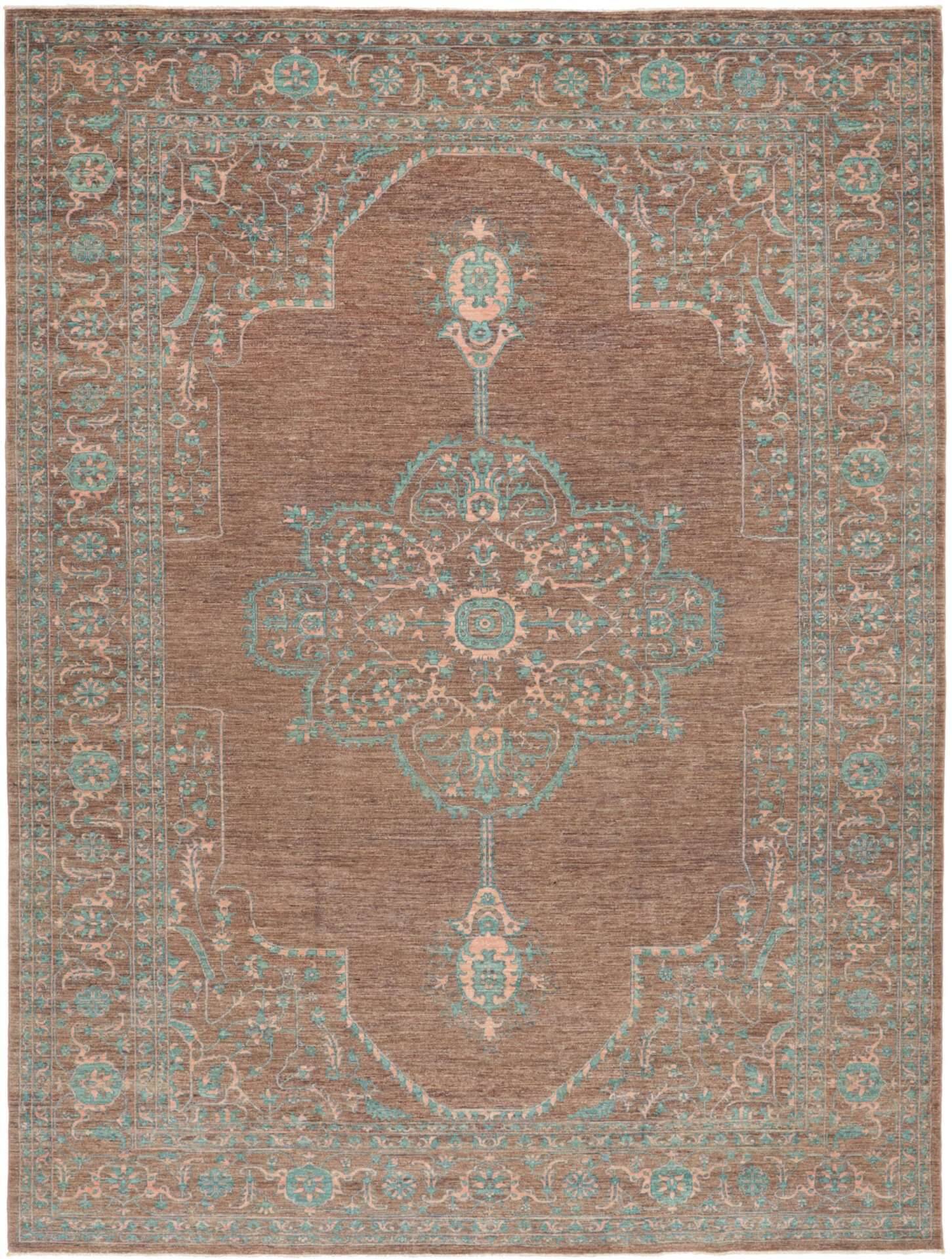 Ziegler Teppich Legend 278x369cm Orientteppich grün Handgeknüpft – Bild 1