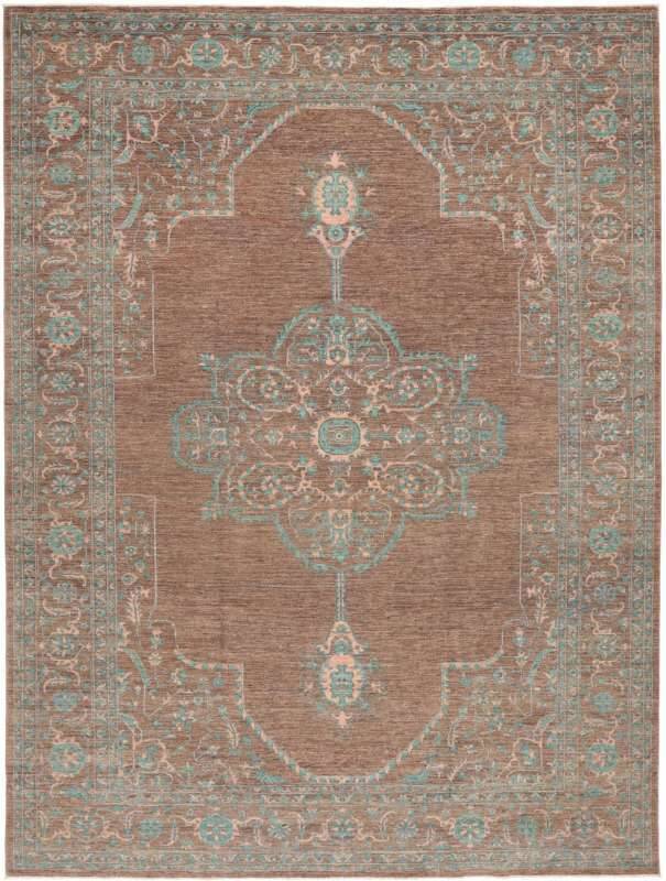 Ziegler Teppich Legend 278x369cm Orientteppich grün Handgeknüpft