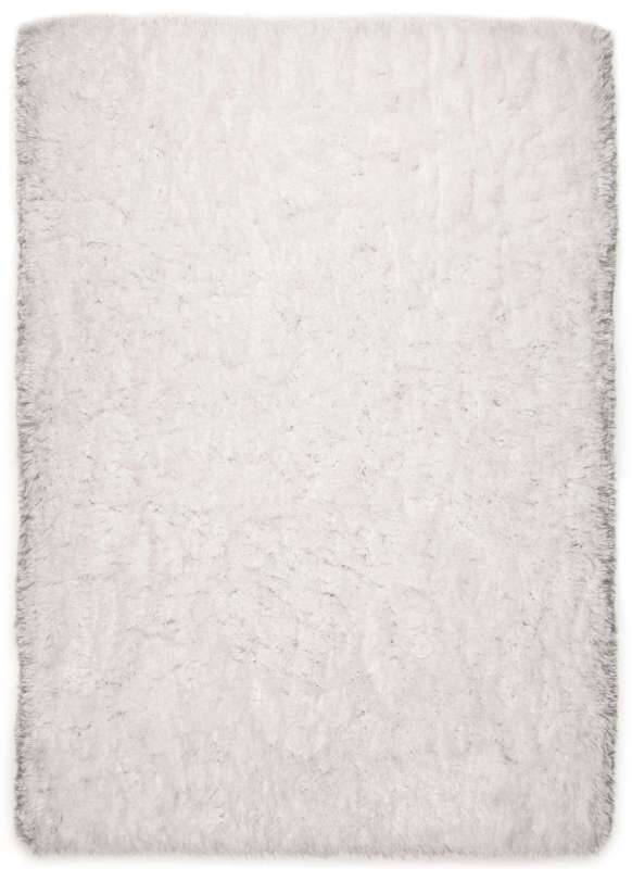Flocatic Teppich weiß uni Hochflor Teppich