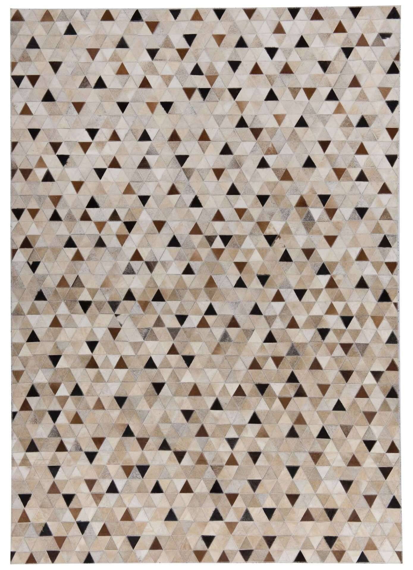 Teppich Leder Kobe Design-0021 handgearbeitet – Bild 1
