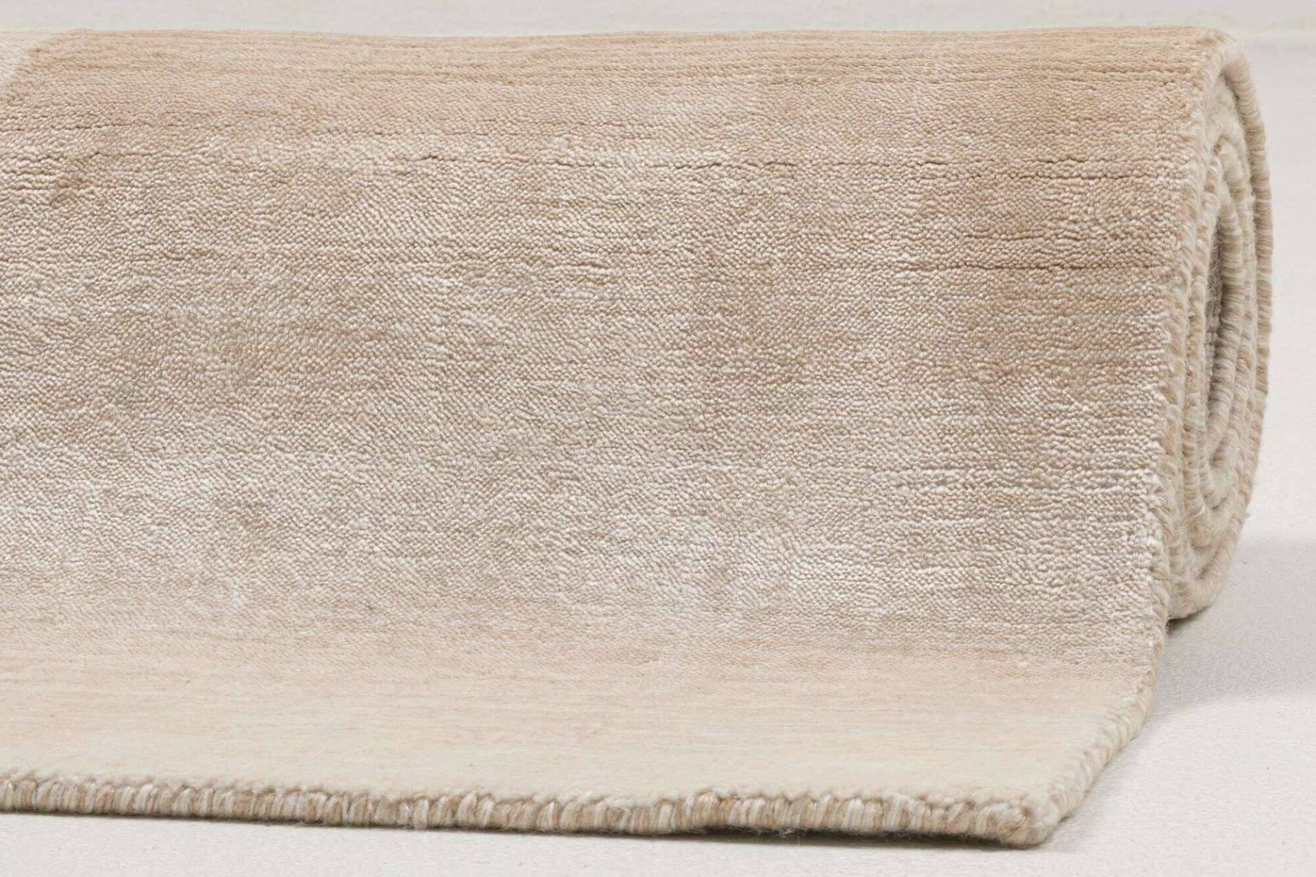 Design Teppich 160x230cm Palmyra Handgearbeitet Viskose beige – Bild 5