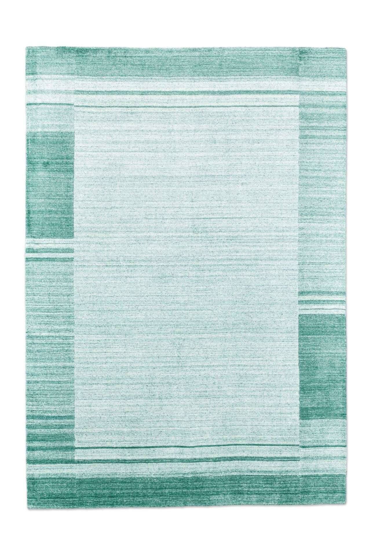 Teppich Modern Nevada Viscose Handgewebt 160x230cm türkis grün – Bild 1