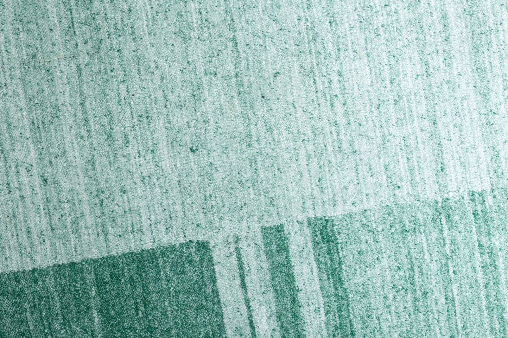 Teppich Modern Nevada Viscose Handgewebt 160x230cm türkis grün – Bild 6