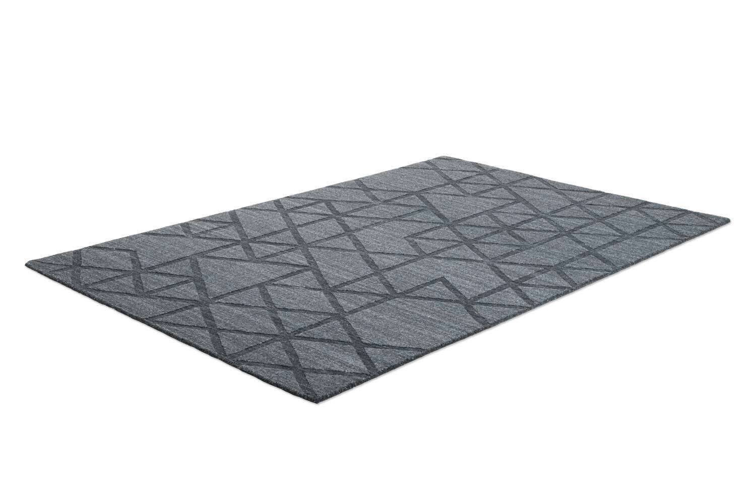 Vico Design Teppich Viskose Schurwolle grey 160x230cm – Bild 6
