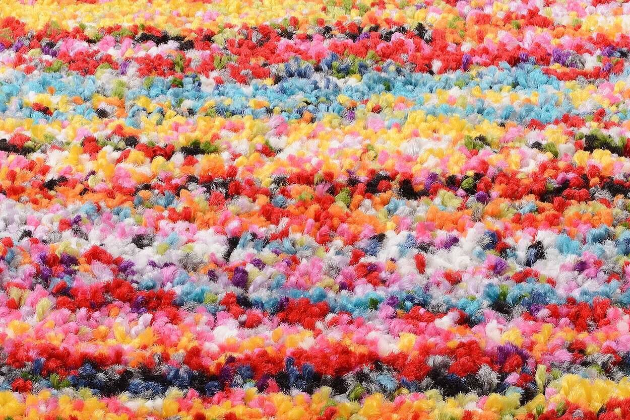 Teppich Sixteen Round Rund Hochflor Teppich – Bild 6