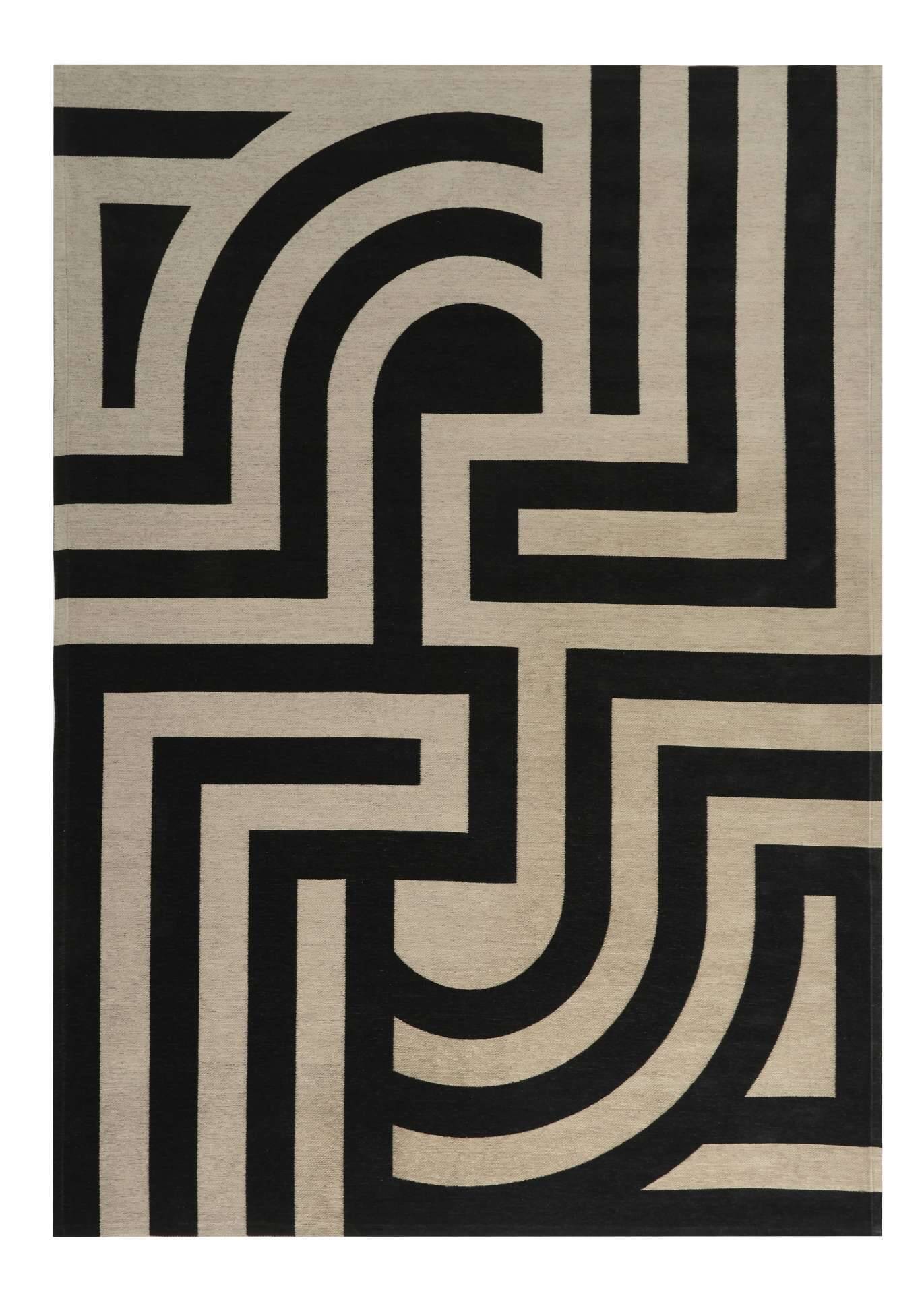 Moderner Teppich TIFFANY BLACK - Waschbarer Teppich – Bild 1