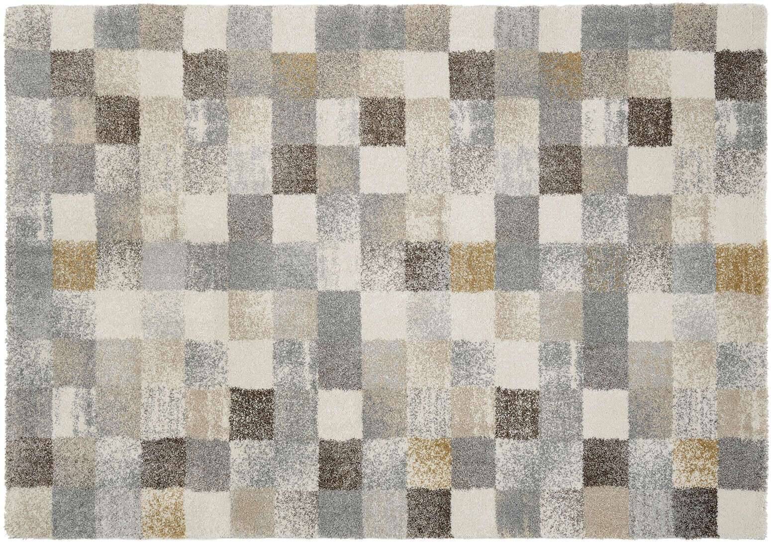 New Villa Squares Teppich Modern Hochflor – Bild 7