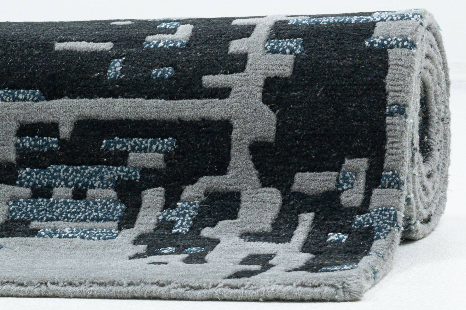 Moderner Designteppich Maringa Handgeknüpft Wunschmaß – Bild 6