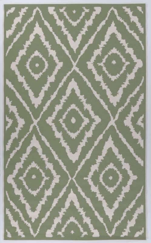 Outdoor Teppich Garden Pattern 300 grün Rautenmuster