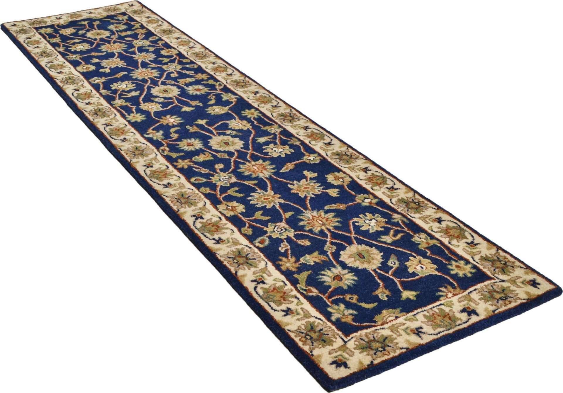 Royal Ziegler Handgetuftet Orient blau im Wunschmaß – Bild 4
