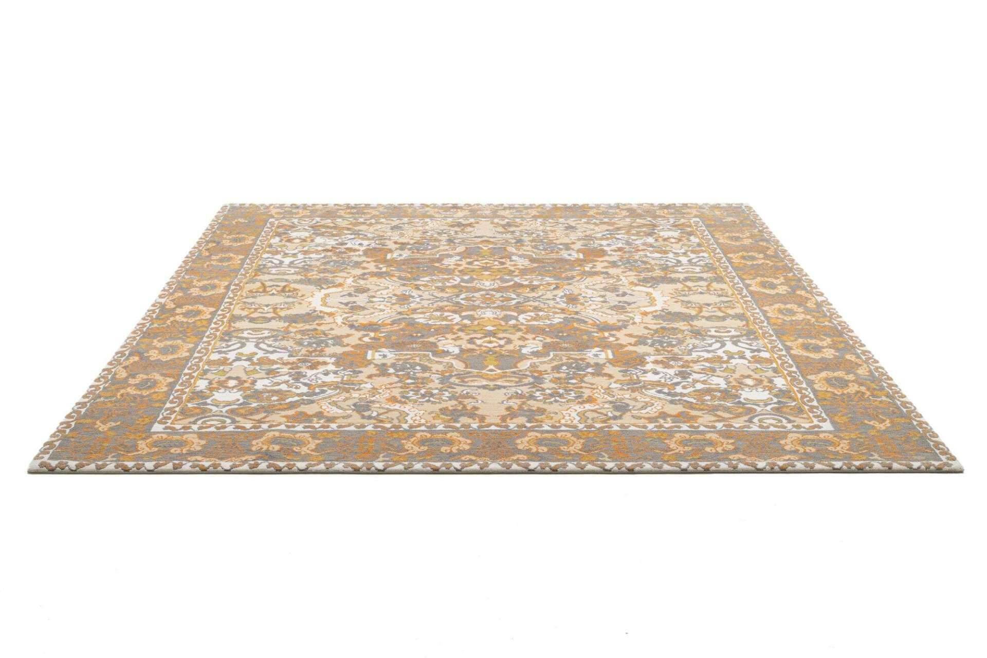 Nepal Teppich Jabu Silk 60 Wolle Seide Design Teppich 246x306cm – Bild 8