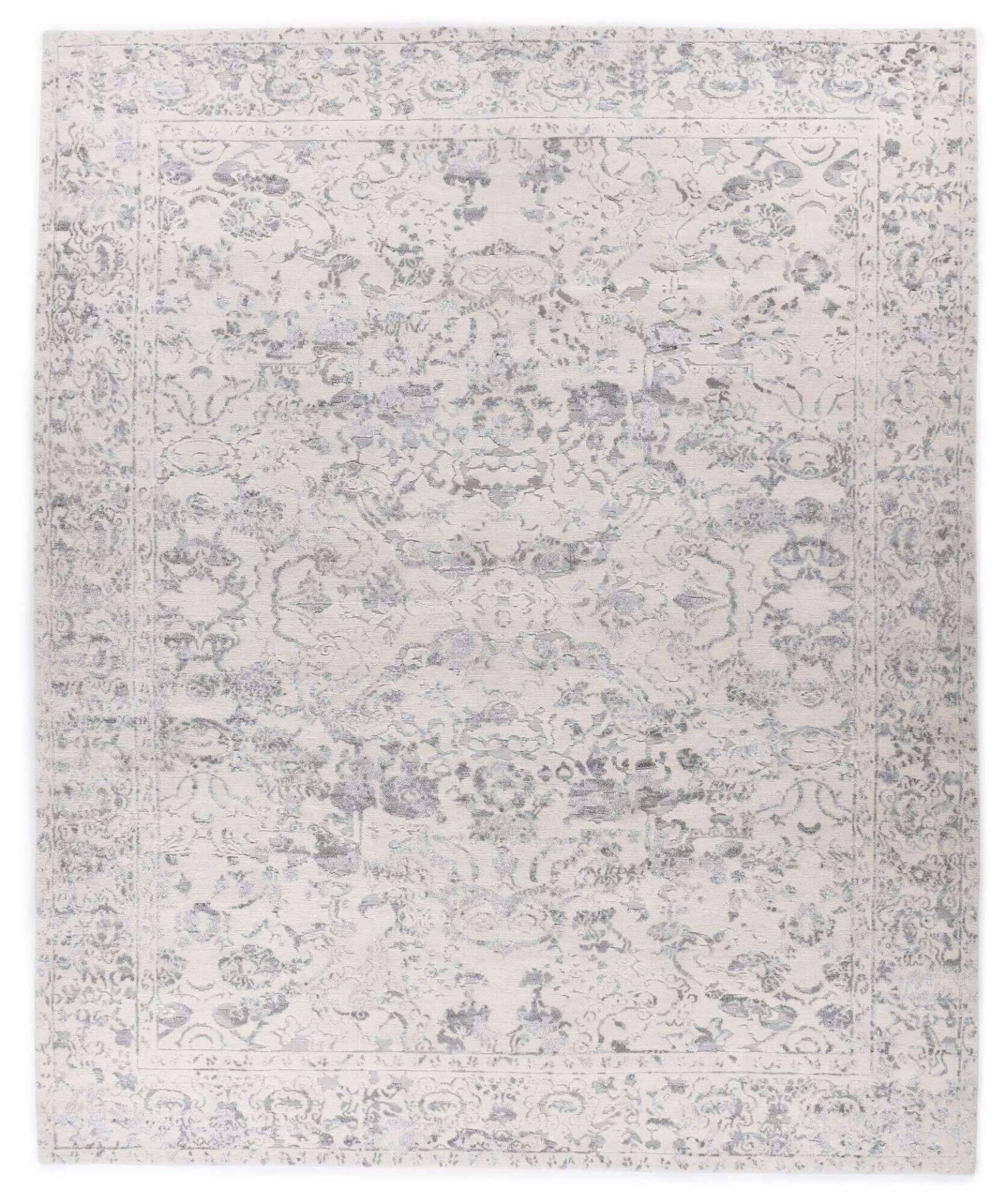 Nepal Teppich Patan Alo 30/10 Seide Wolle Design 244x303cm – Bild 1