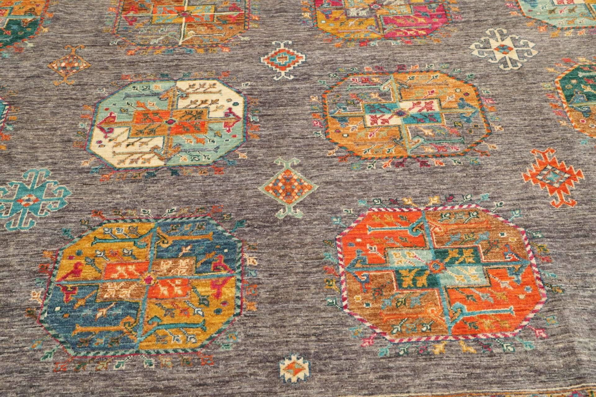 Ziegler Teppich 247x327 cm Orientteppich multi Handgeknüpft Wolle – Bild 6
