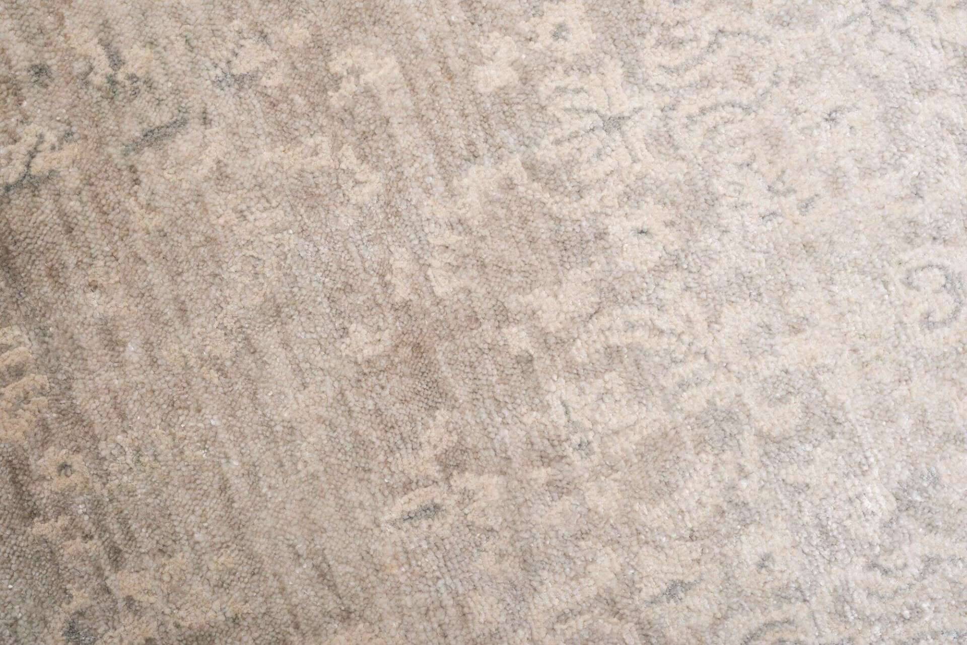 Design Teppich Queensland 170x240cm Handgeknüpft Viskose beige – Bild 3