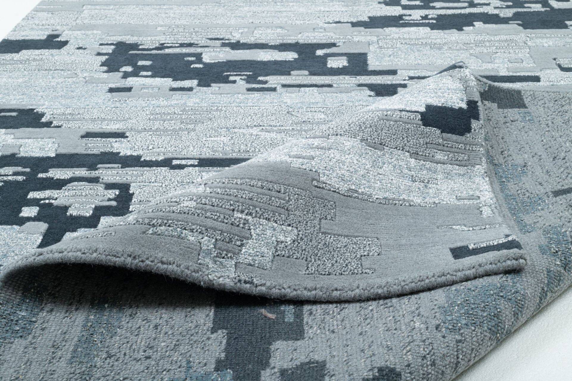 Moderner Designteppich Maringa Handgeknüpft Wunschmaß – Bild 5