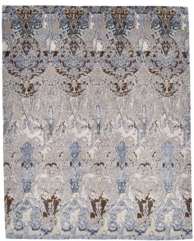 Nepal Teppich Jabu Silk 30 Wolle Seide Design Teppich 245x298cm