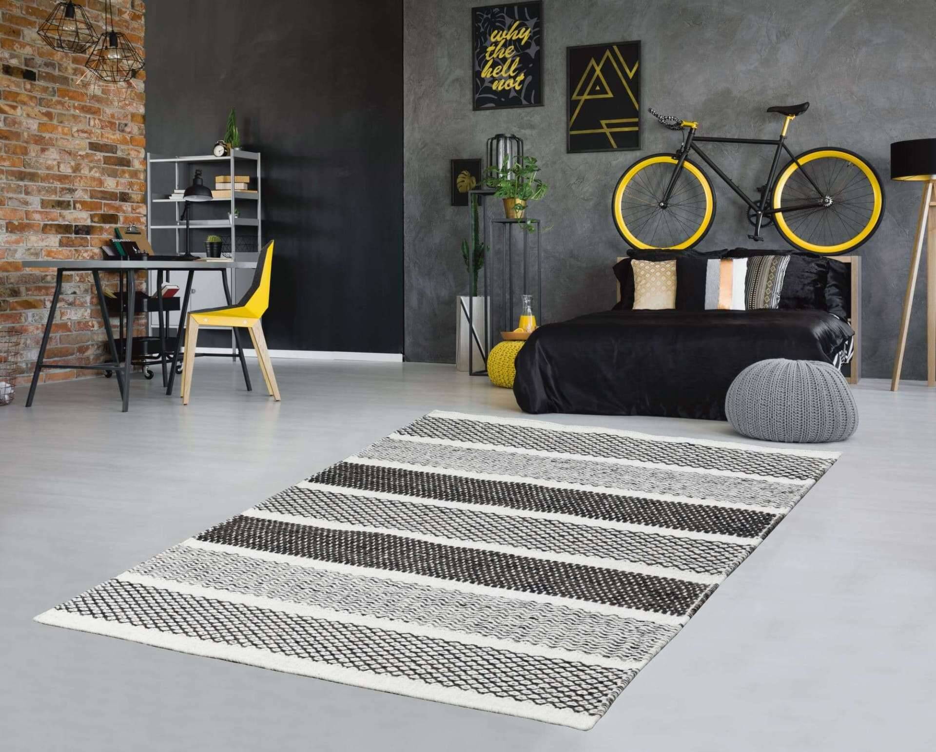 Trondheim Design-03 Teppich handgewebt aus reiner Wolle – Bild 2