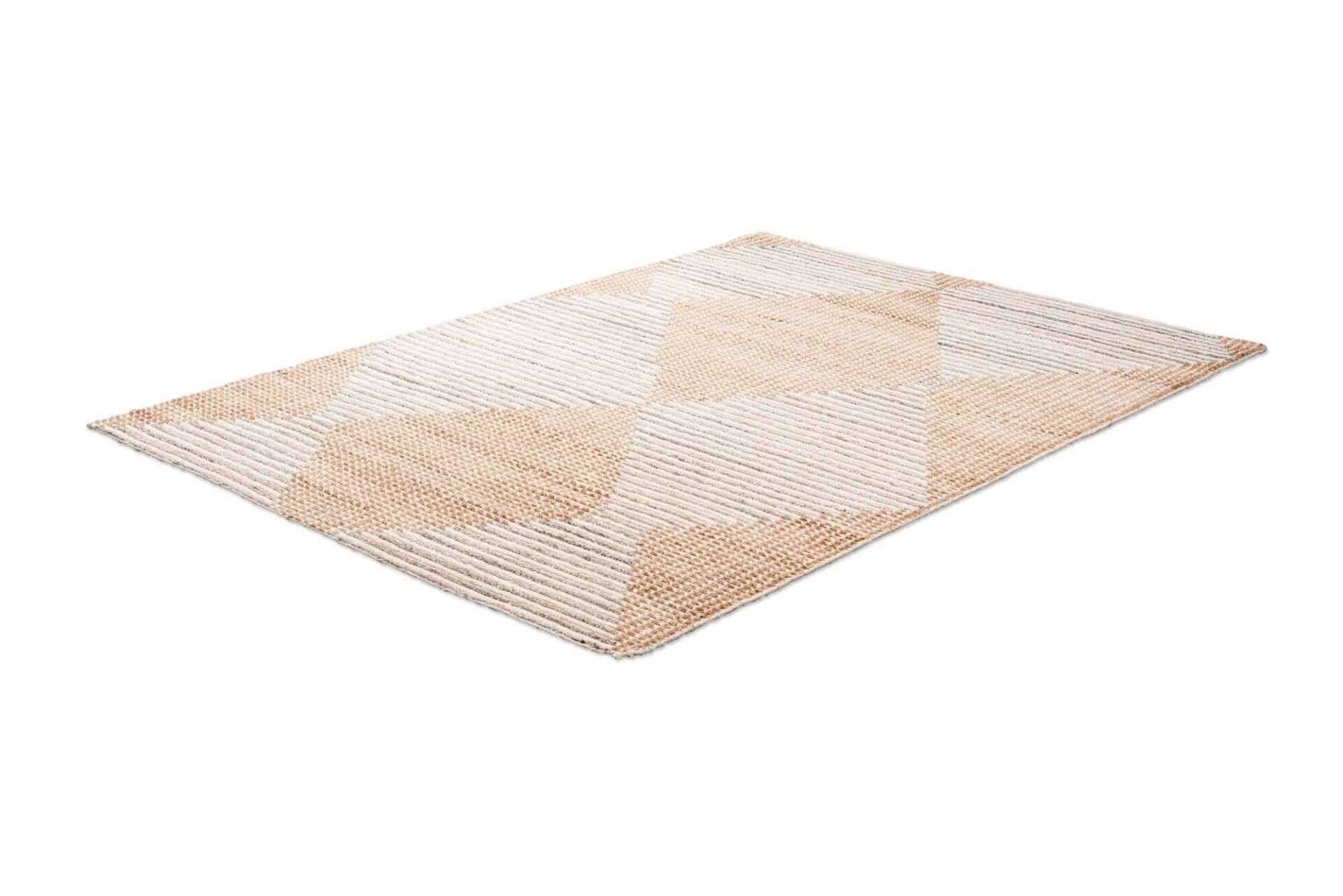 Vintage Berber Teppich 160x230cm Schurwolle Handgeknüpft beige – Bild 7