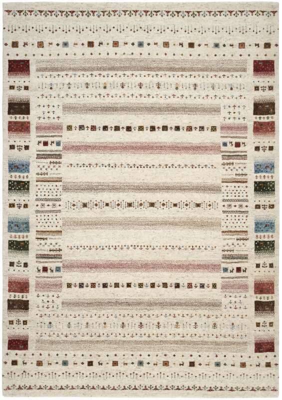 OCI Colorful Melody – handgeknüpfter Gabbeh Teppich aus Schurwolle & Viskose 