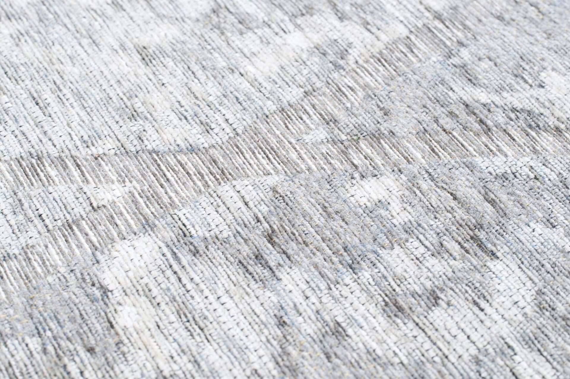 Teppich Fine Lines silber Flachgewebe Flurteppich – Bild 2