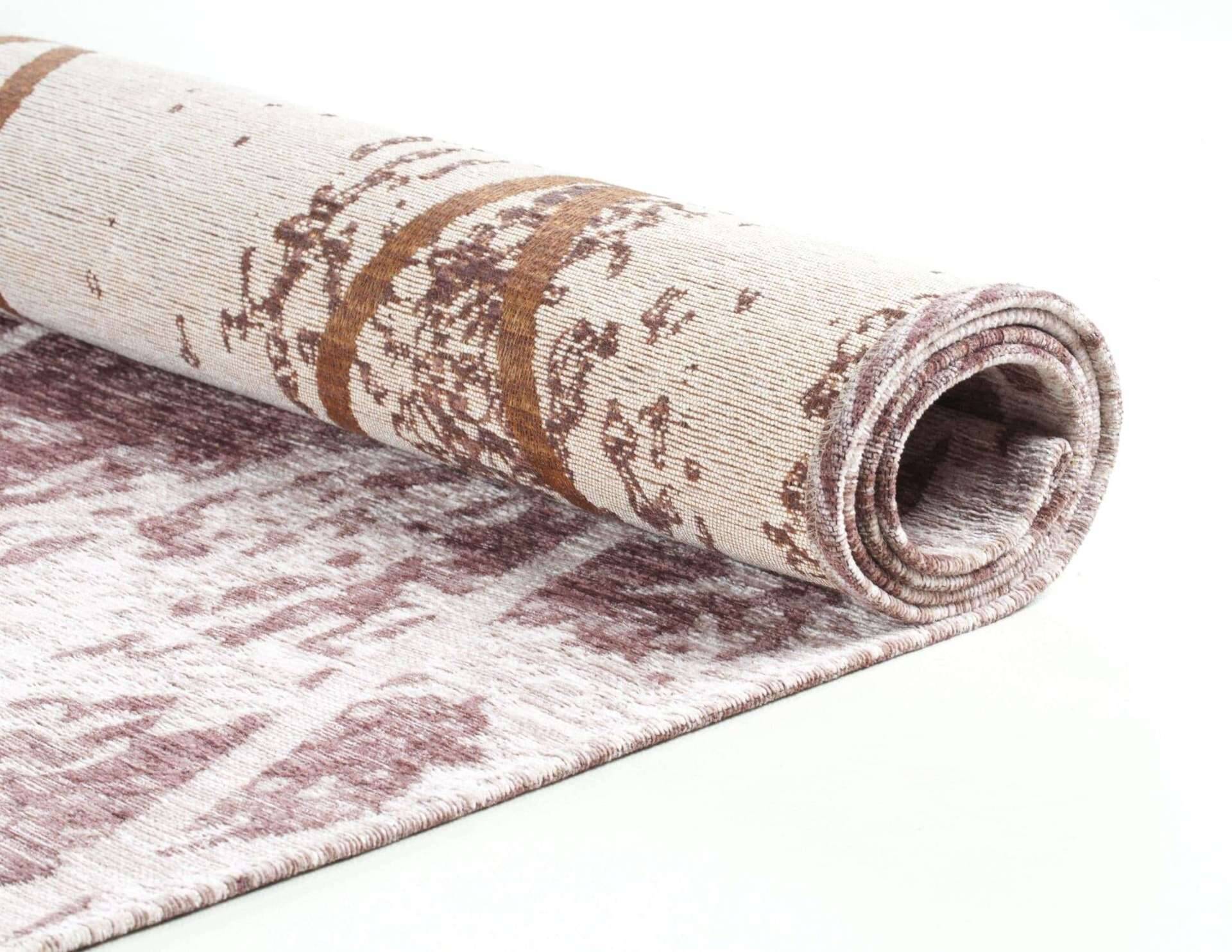 Teppich Fine Lines rosa Flachgewebe Flurteppiche – Bild 6