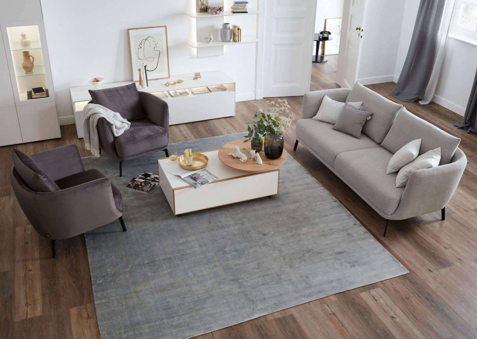 SCHÖNER WOHNEN Teppich Aura 6017-190 Viskose Wohnteppich – Bild 3