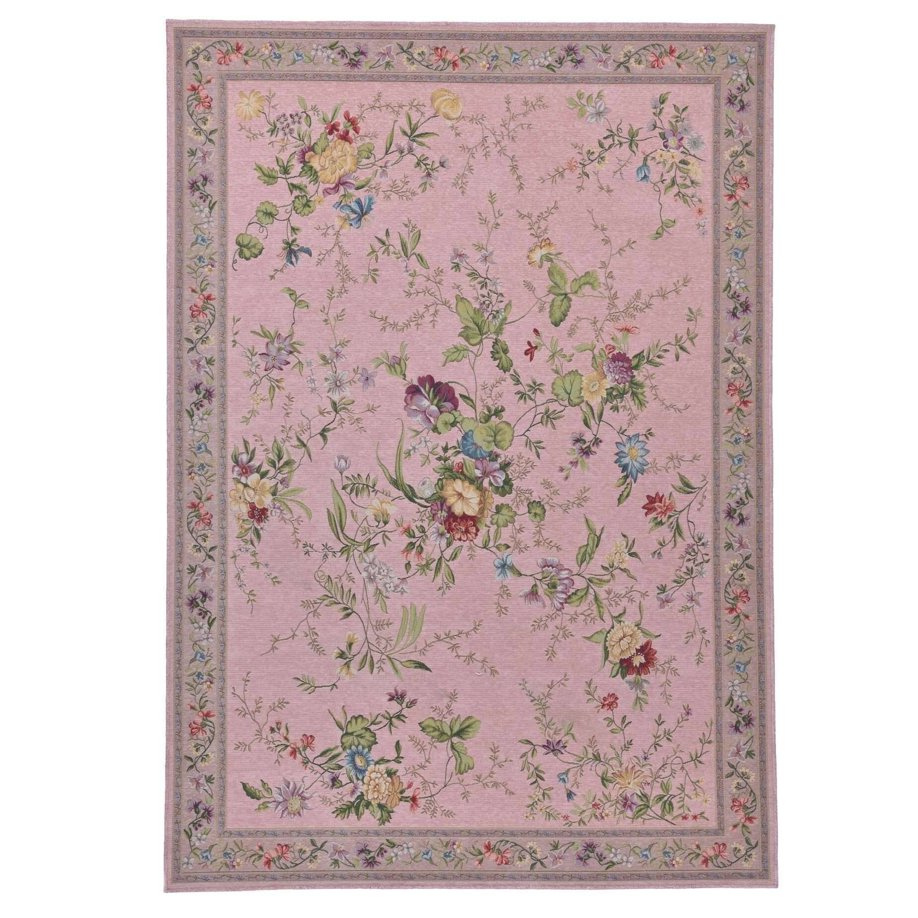 Flomi Sagrini Flachgewebe Blumendesign Teppich Modern – Bild 1