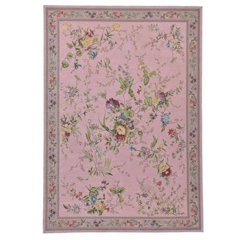 Flomi Sagrini Flachgewebe Blumendesign Teppich Modern