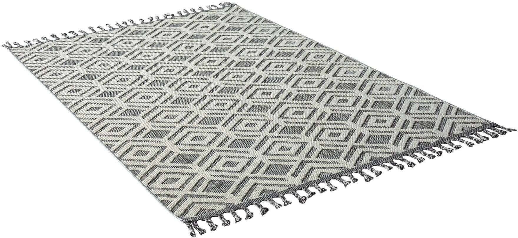 Trevi 6831-221-000 In und Outdoor Teppich Modern Rauten – Bild 6