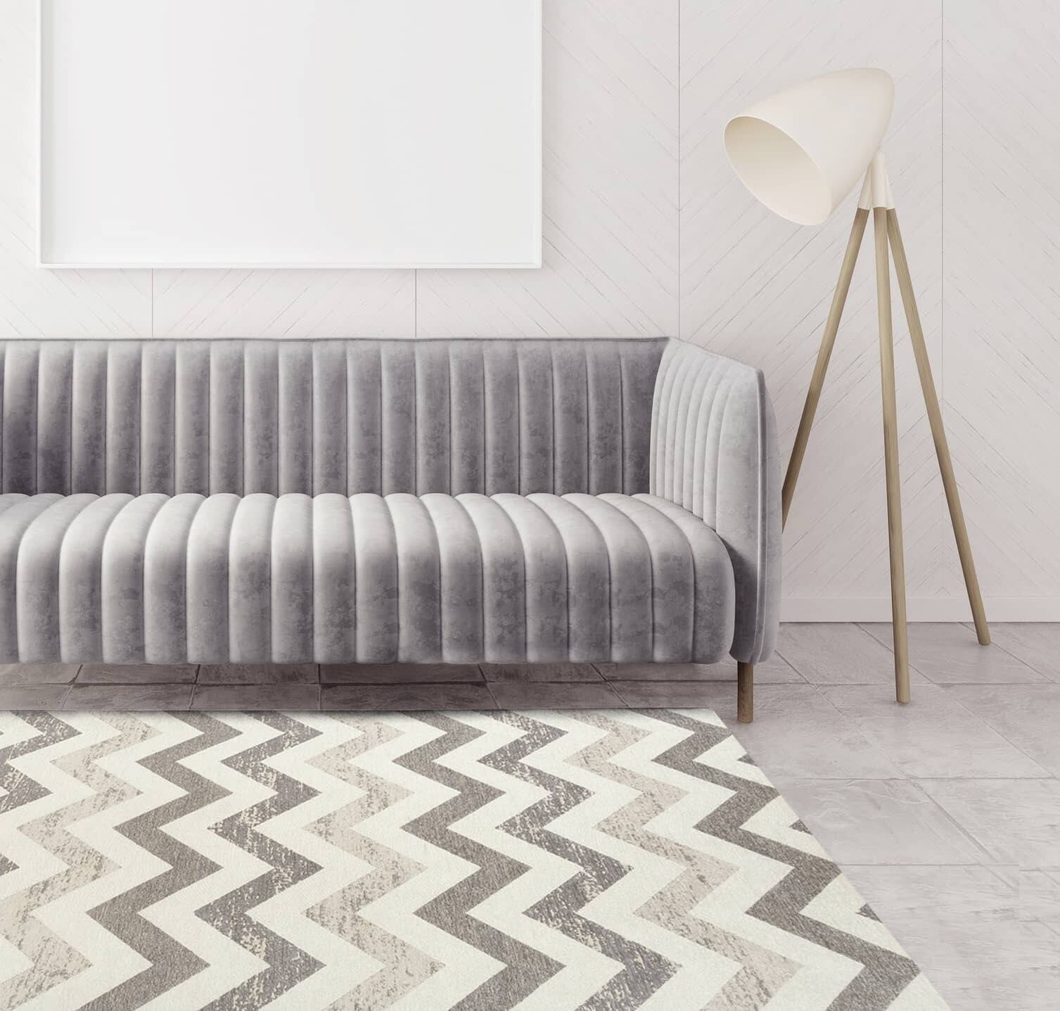 Moderner Teppich VENA TAUPE - Waschbarer Teppich – Bild 2