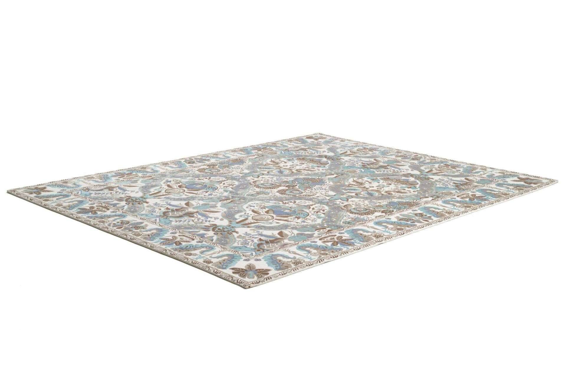 Nepal Teppich Jabu Silk 60 Wolle Seide Design Teppich 245x307cm – Bild 5