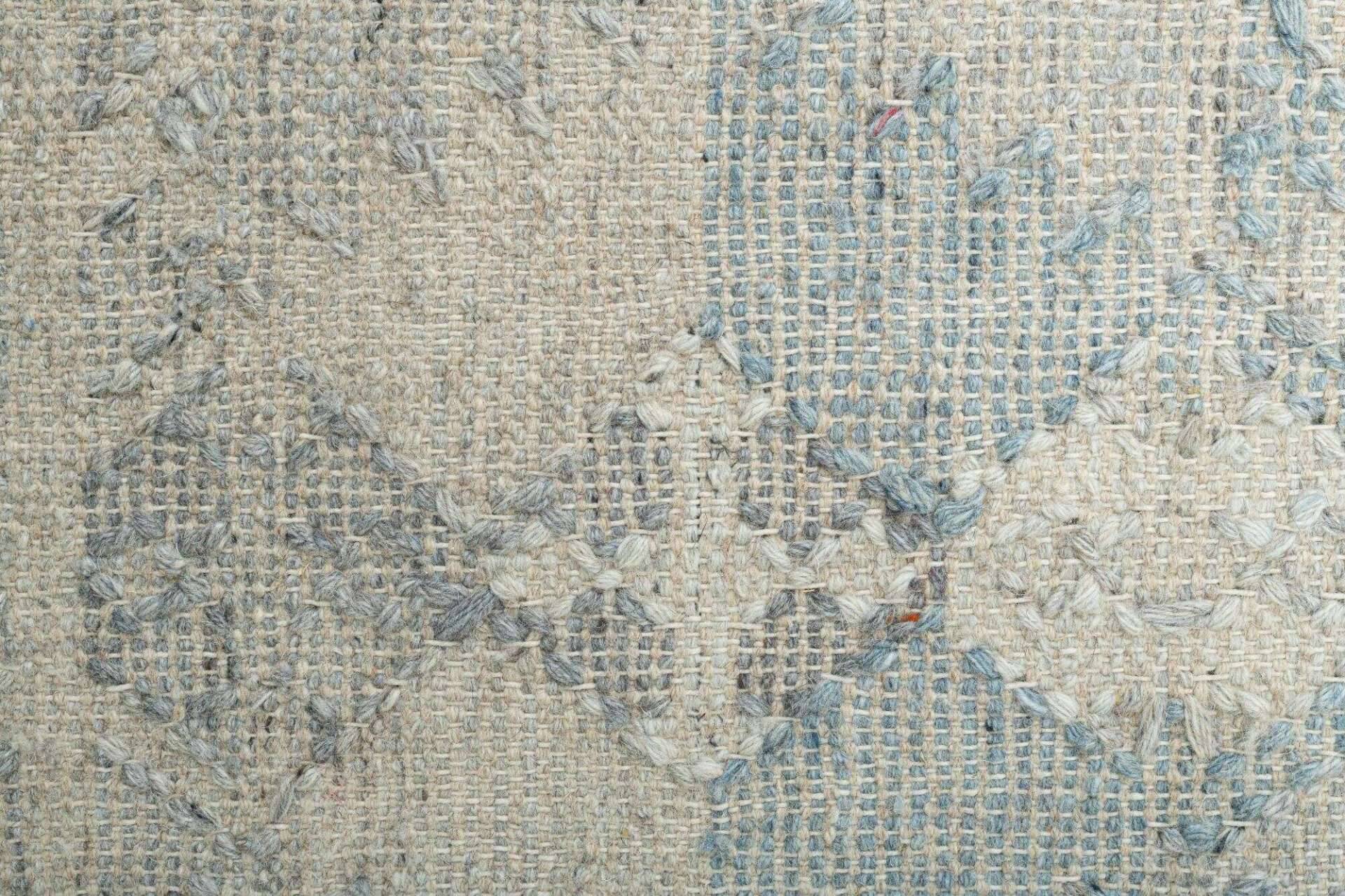 Handwebteppich Zilch Schurwolle Kelim Modern Grau 160x230cm – Bild 7