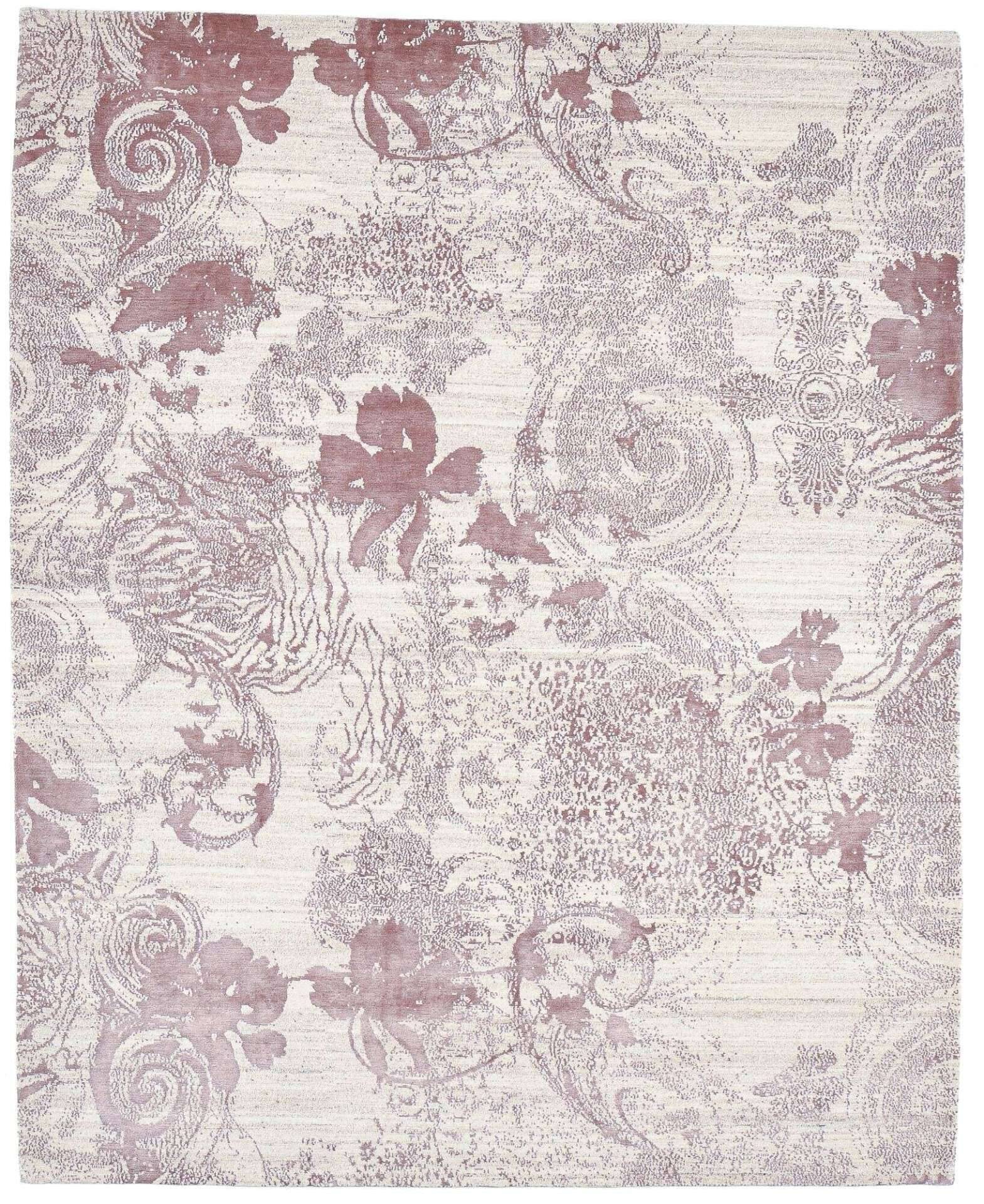 Nepal Teppich Jabu Silk 60 Wolle Seide Design 249x306cm – Bild 1
