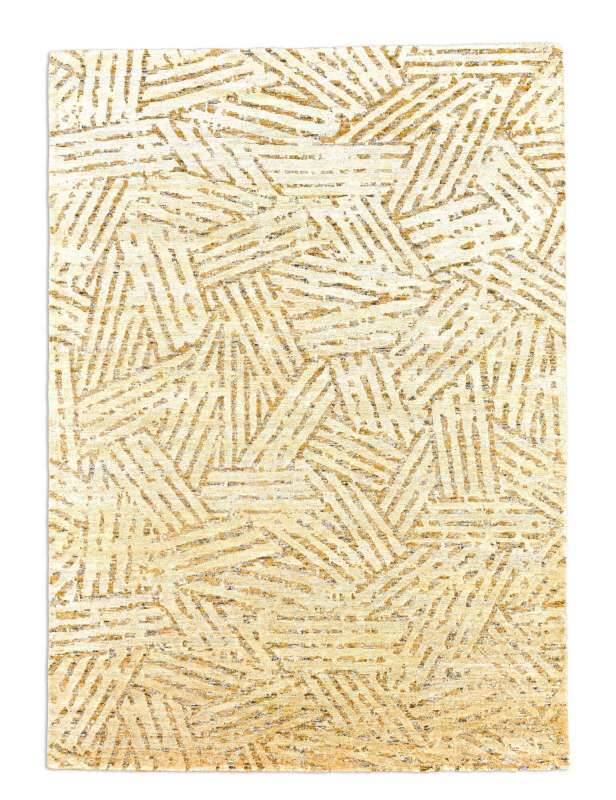 Moderner Designteppich 160x230cm Phoenix Handgeknüpft beige