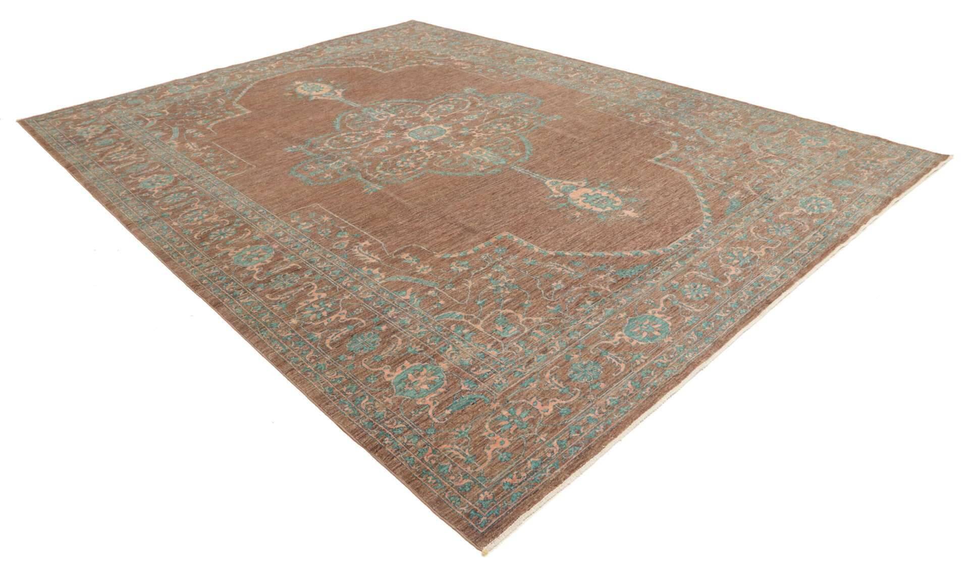 Ziegler Teppich Legend 278x369cm Orientteppich grün Handgeknüpft – Bild 11