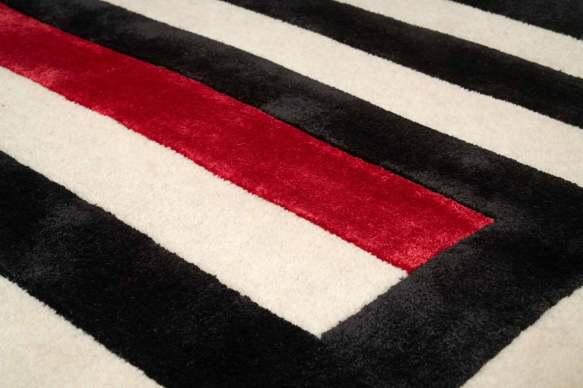 Moderner Teppich MAZE BLACK – Bild 5
