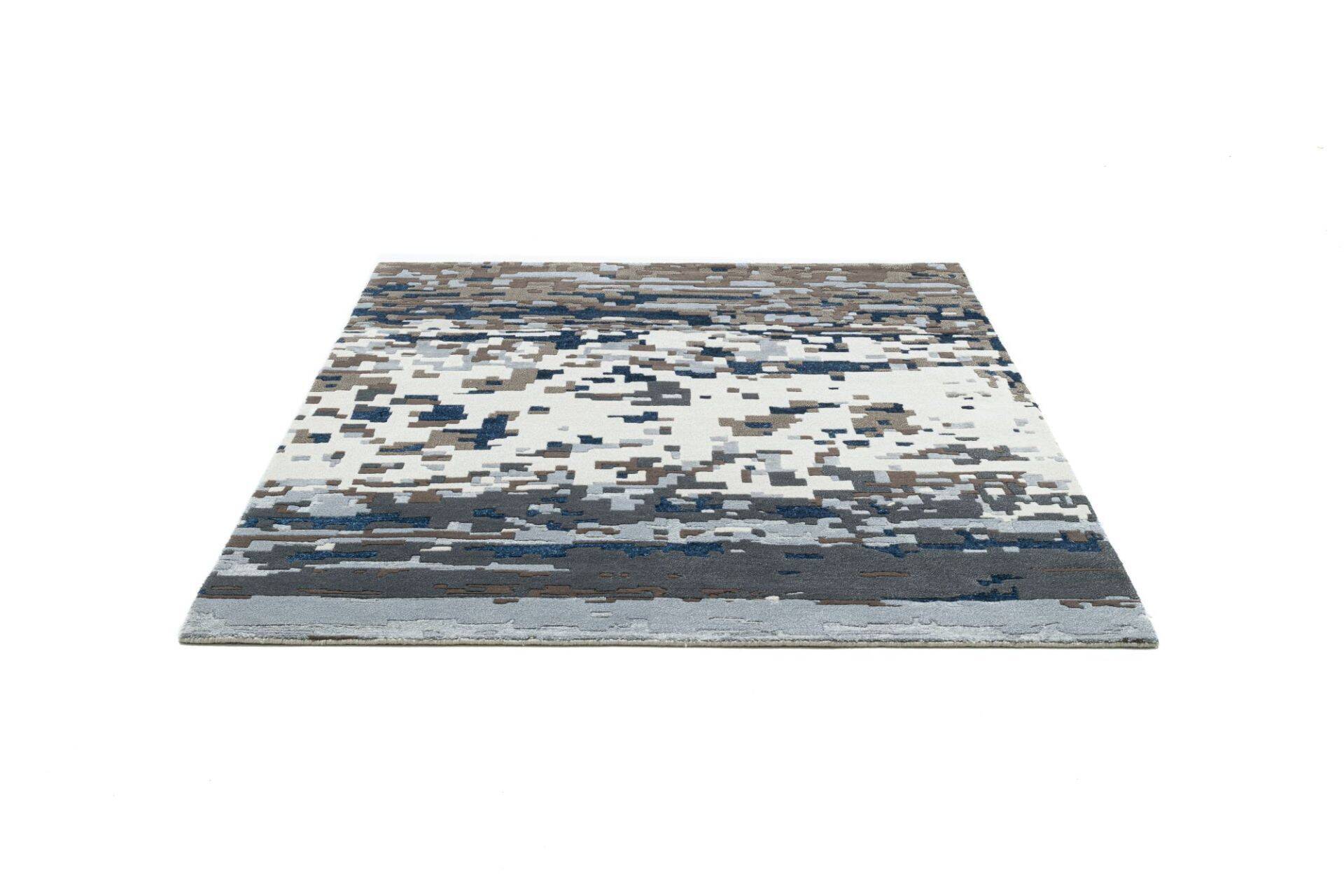 Moderner Designteppich Maringa  Handgeknüpft Wunschmaß – Bild 6