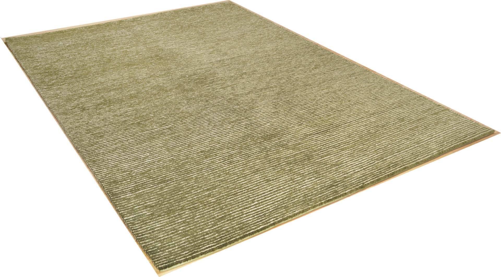 Handgeknüpfter Nepal Teppich Talonga Rib grün 160x230cm – Bild 2