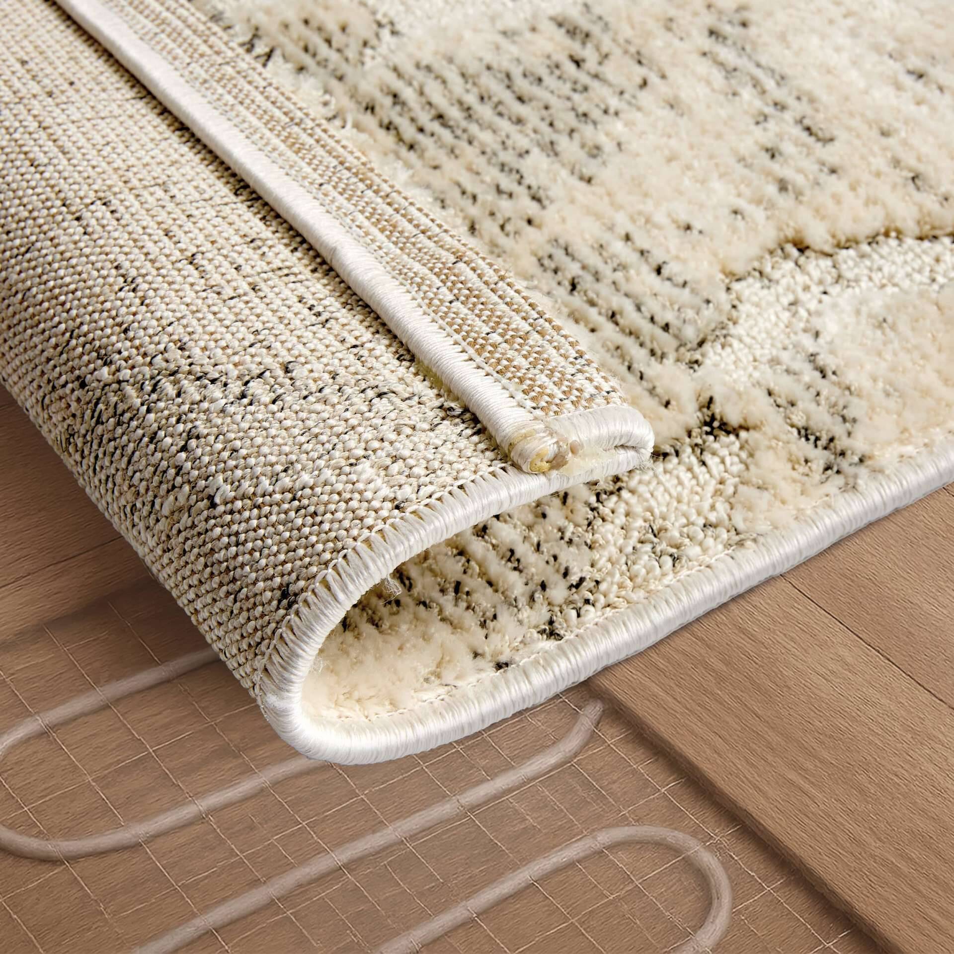 Wohnteppich Lou D.254 C.003 Rauten creme-grau – Bild 13
