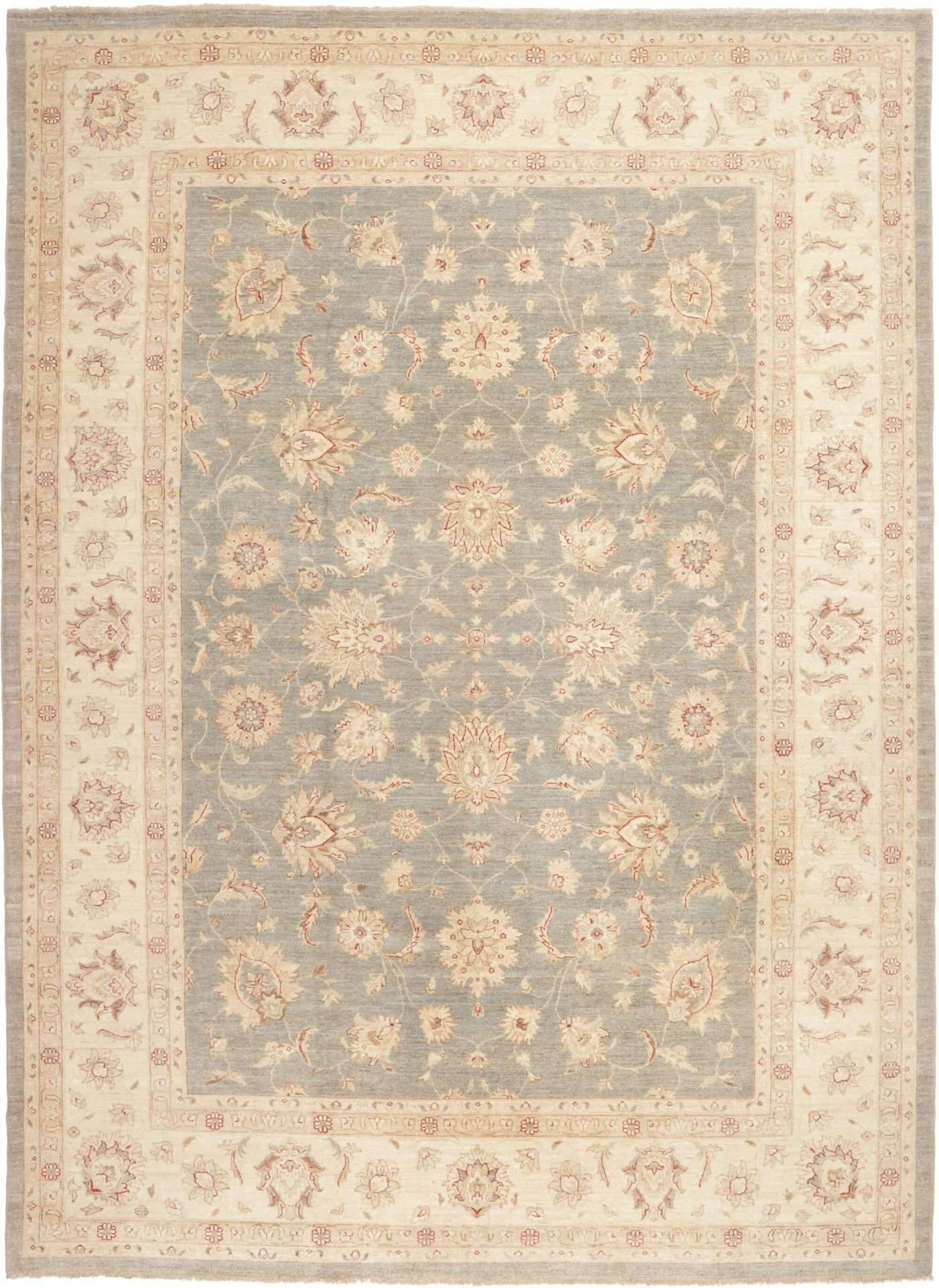 Teppich Ziegler 307 x 420 cm Orientteppich beige Handgeknüpft Schurwolle – Bild 1