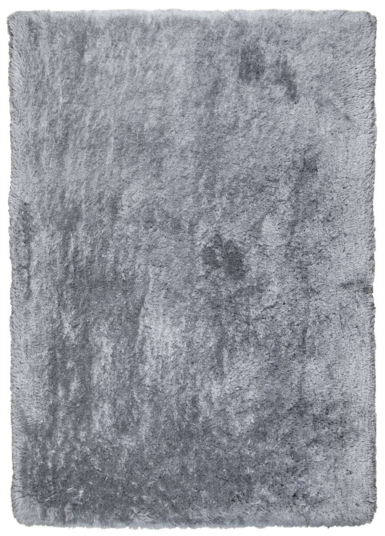 Flocatic Teppich grau uni Hochflor Teppich – Bild 1