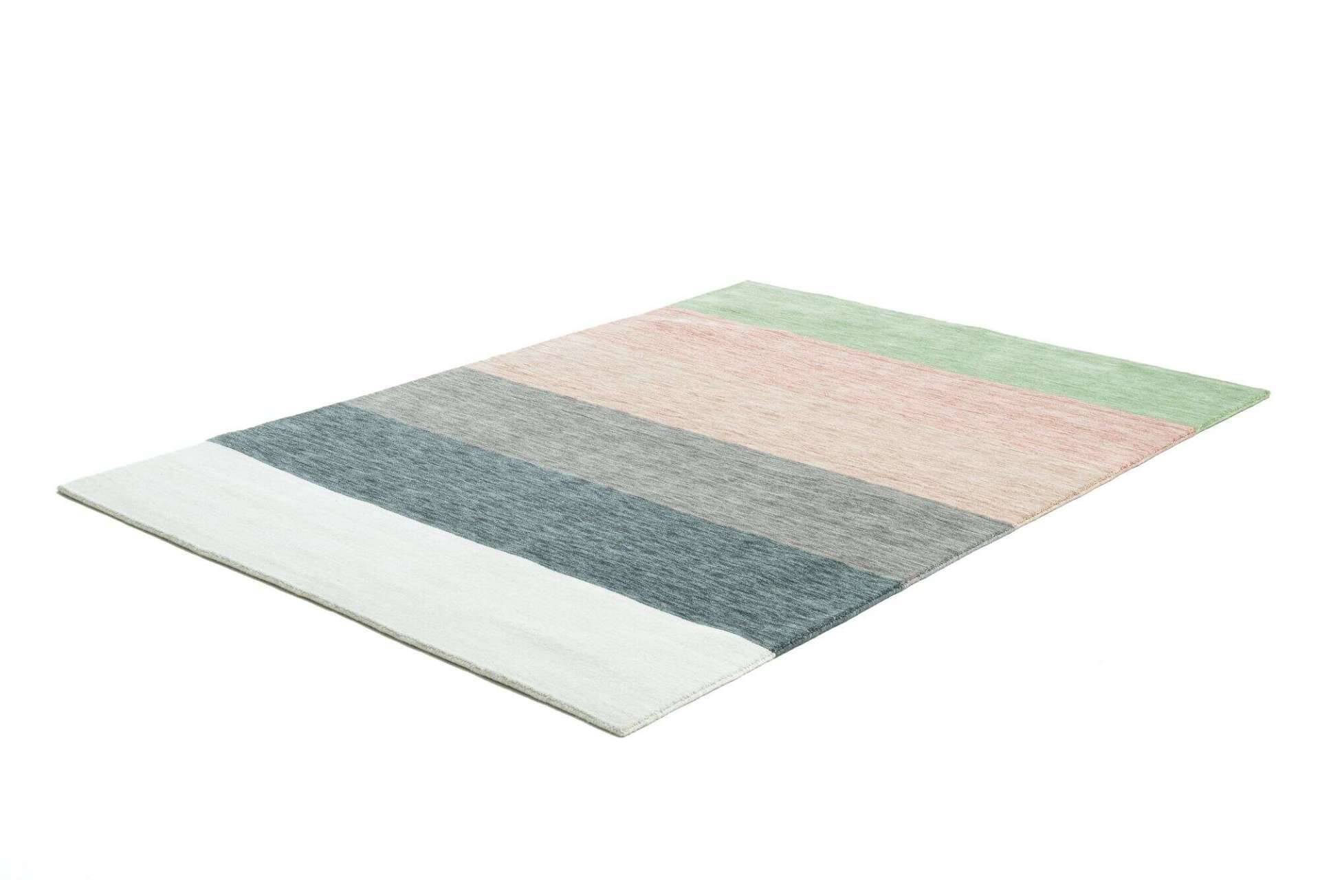 Handwebteppich Holi Schurwolle Naturteppich Bunt Multicolor – Bild 7