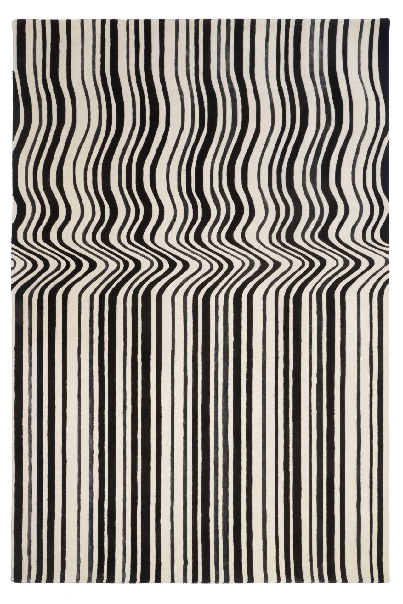 Moderner Teppich DRAFT BLACK – Bild 1